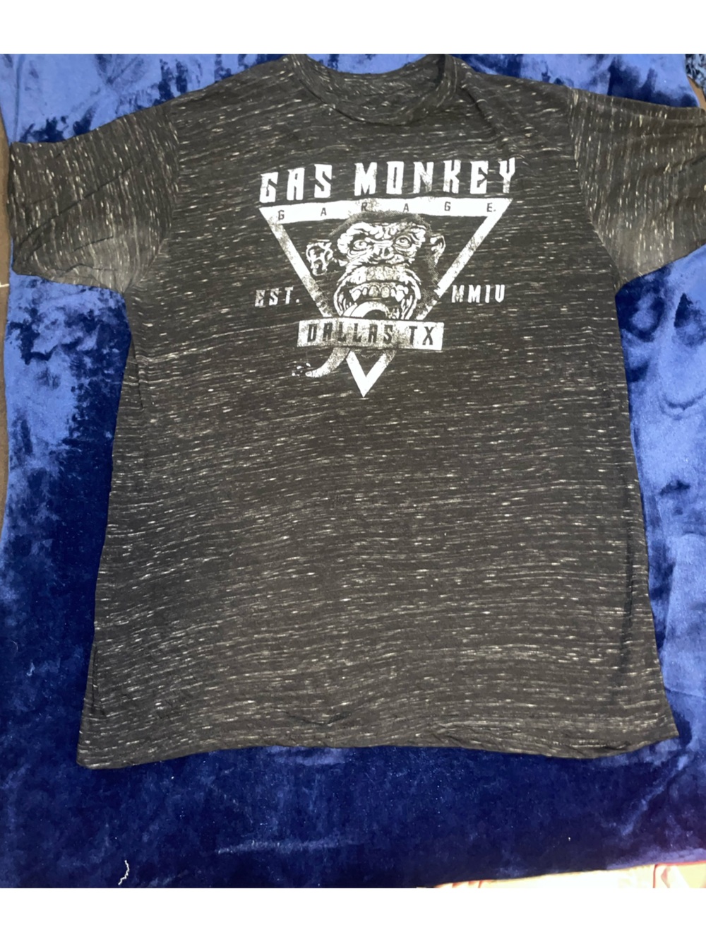 Garage Men's size Xl Black Heather Logo T‑Shirt